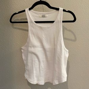 Womn Ribbed Tank Crop M